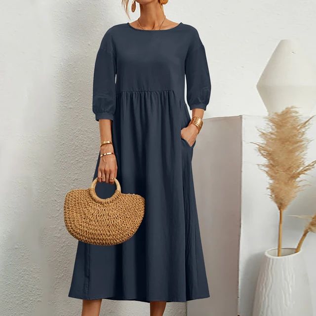 Lena™ | Drop Sleeves Breathable Dress