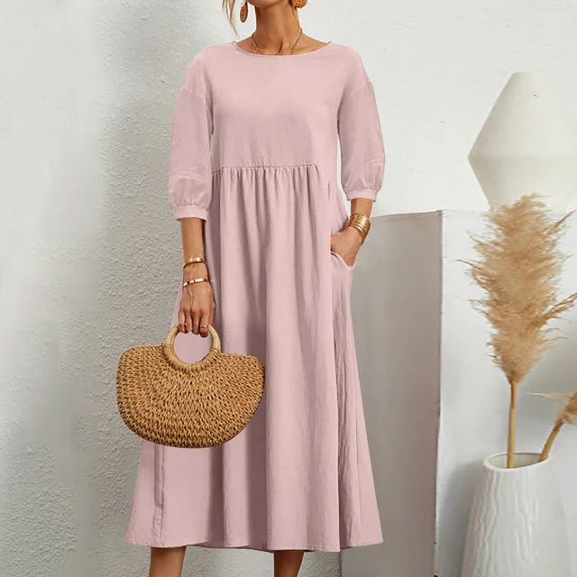 Lena™ | Drop Sleeves Breathable Dress