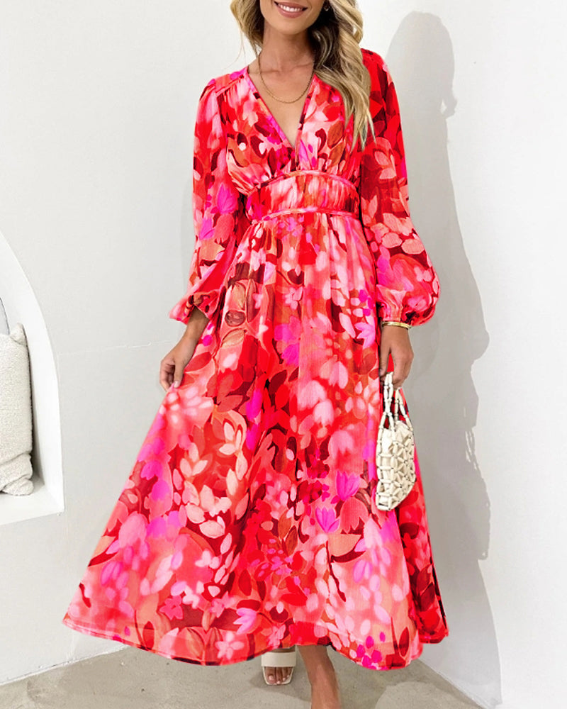 Calypso - Elegant Floral Dress