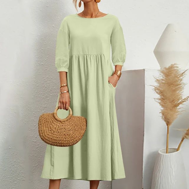 Lena™ | Drop Sleeves Breathable Dress