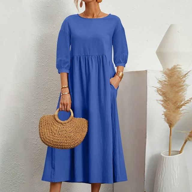 Lena™ | Drop Sleeves Breathable Dress