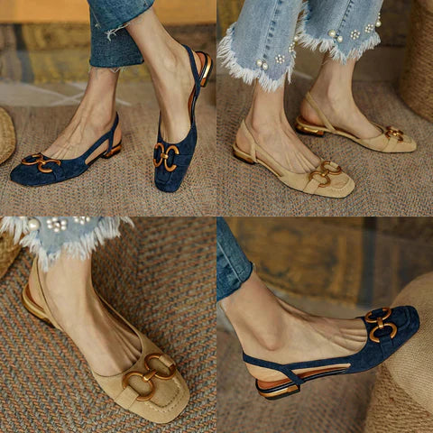 Marbella™ | Orthopedic Leather Buckle Sandals