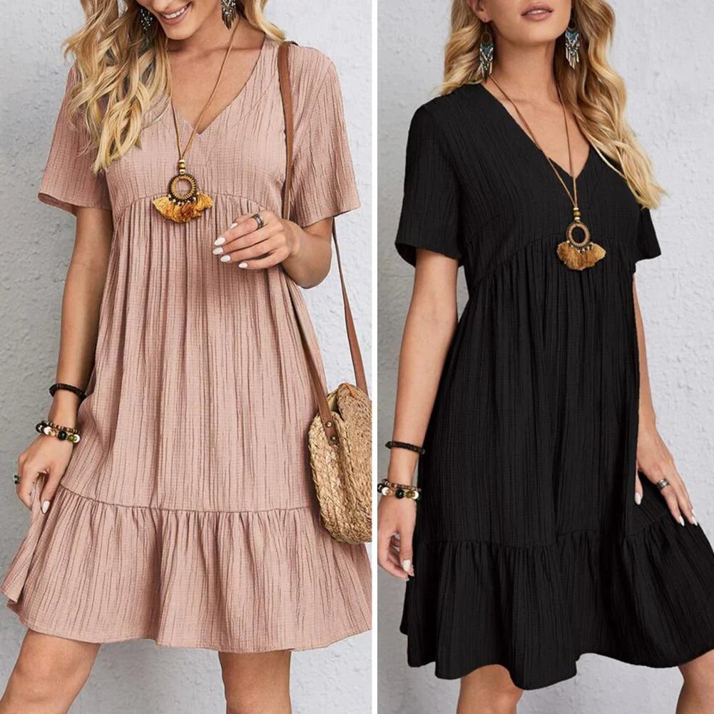 Tracy - Elegant Dress with Tummy Coverage