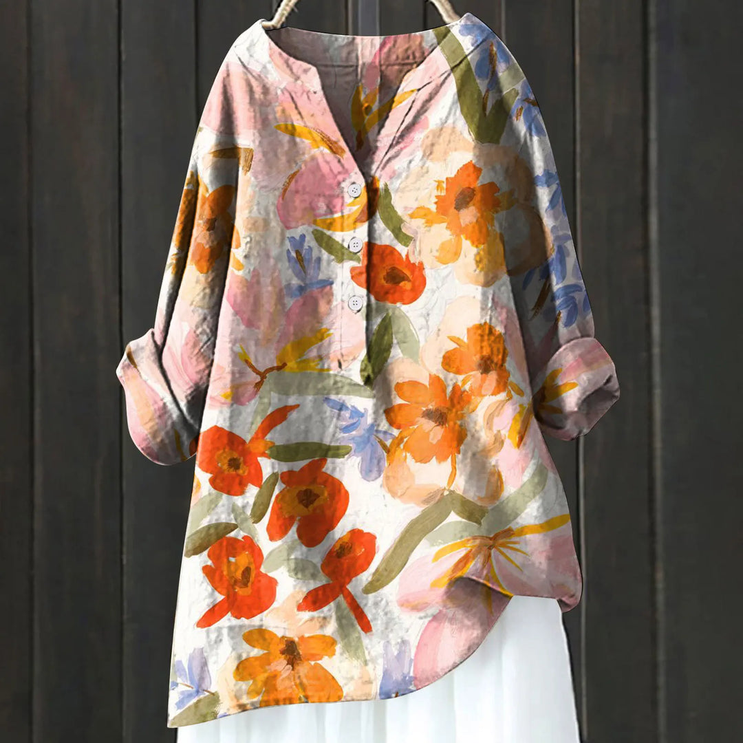 Moira™ - Casual blouse with floral print