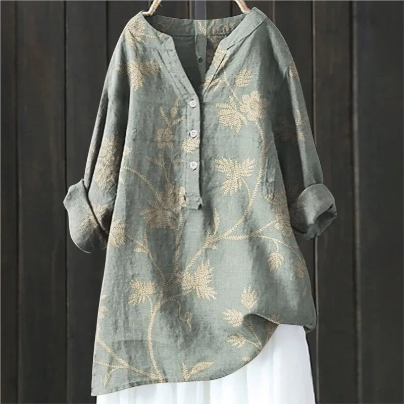 Moira™ - Casual blouse with floral print