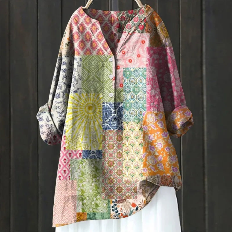 Moira™ - Casual blouse with floral print