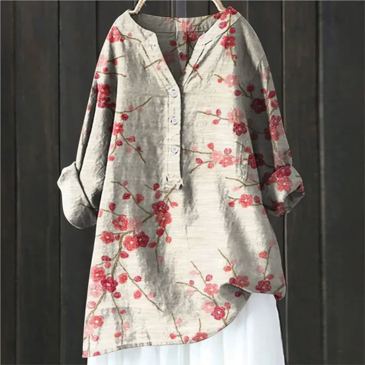 Moira™ - Casual blouse with floral print