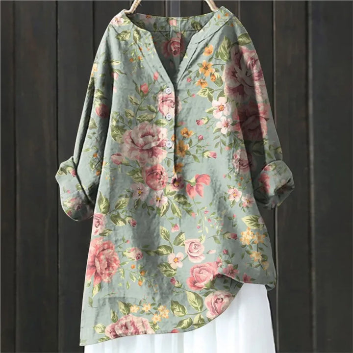 Moira™ - Casual blouse with floral print
