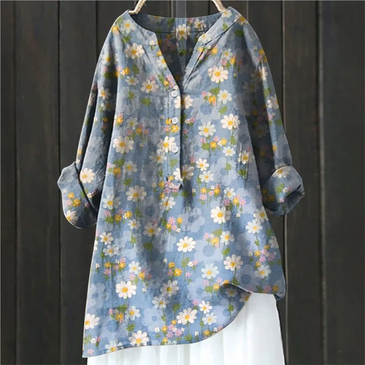 Moira™ - Casual blouse with floral print