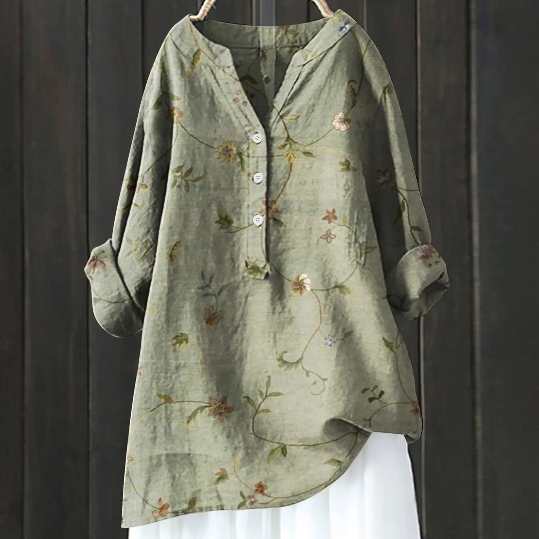 Moira™ - Casual blouse with floral print