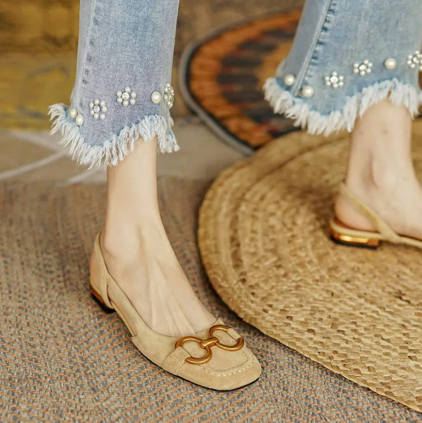 Marbella™ | Orthopedic Leather Buckle Sandals