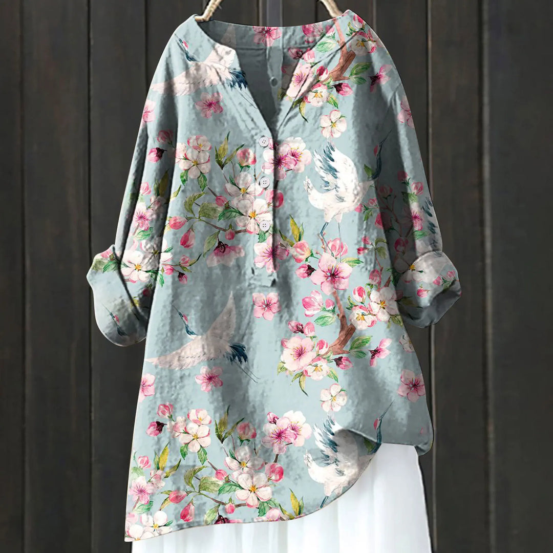 Moira™ - Casual blouse with floral print