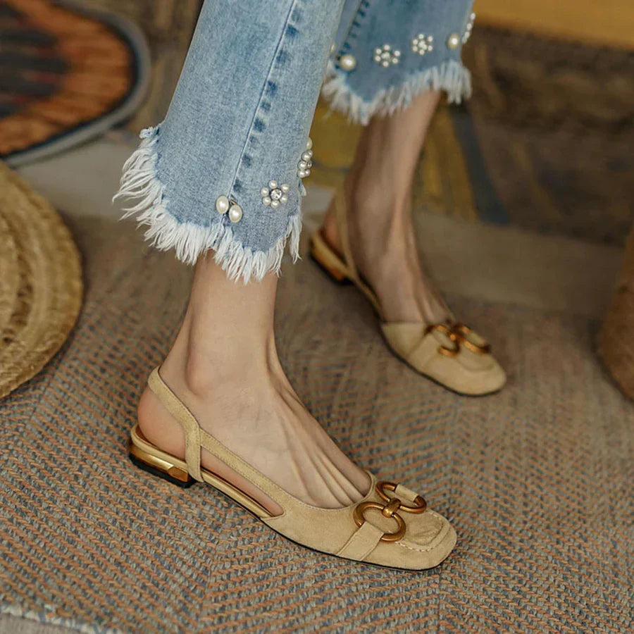 Marbella™ | Orthopedic Leather Buckle Sandals