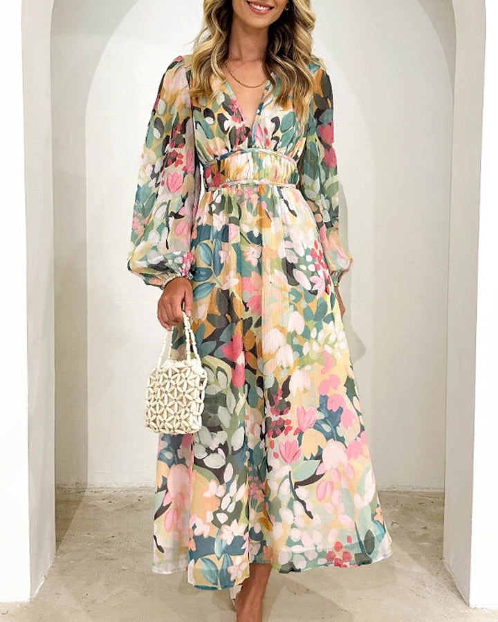 Calypso - Elegant Floral Dress