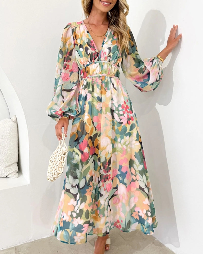 Calypso - Elegant Floral Dress