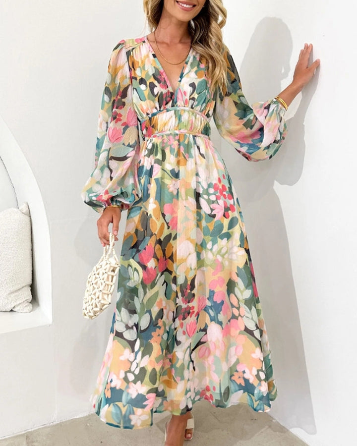 Calypso - Elegant Floral Dress